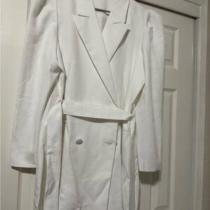 Express White Blazer Coat